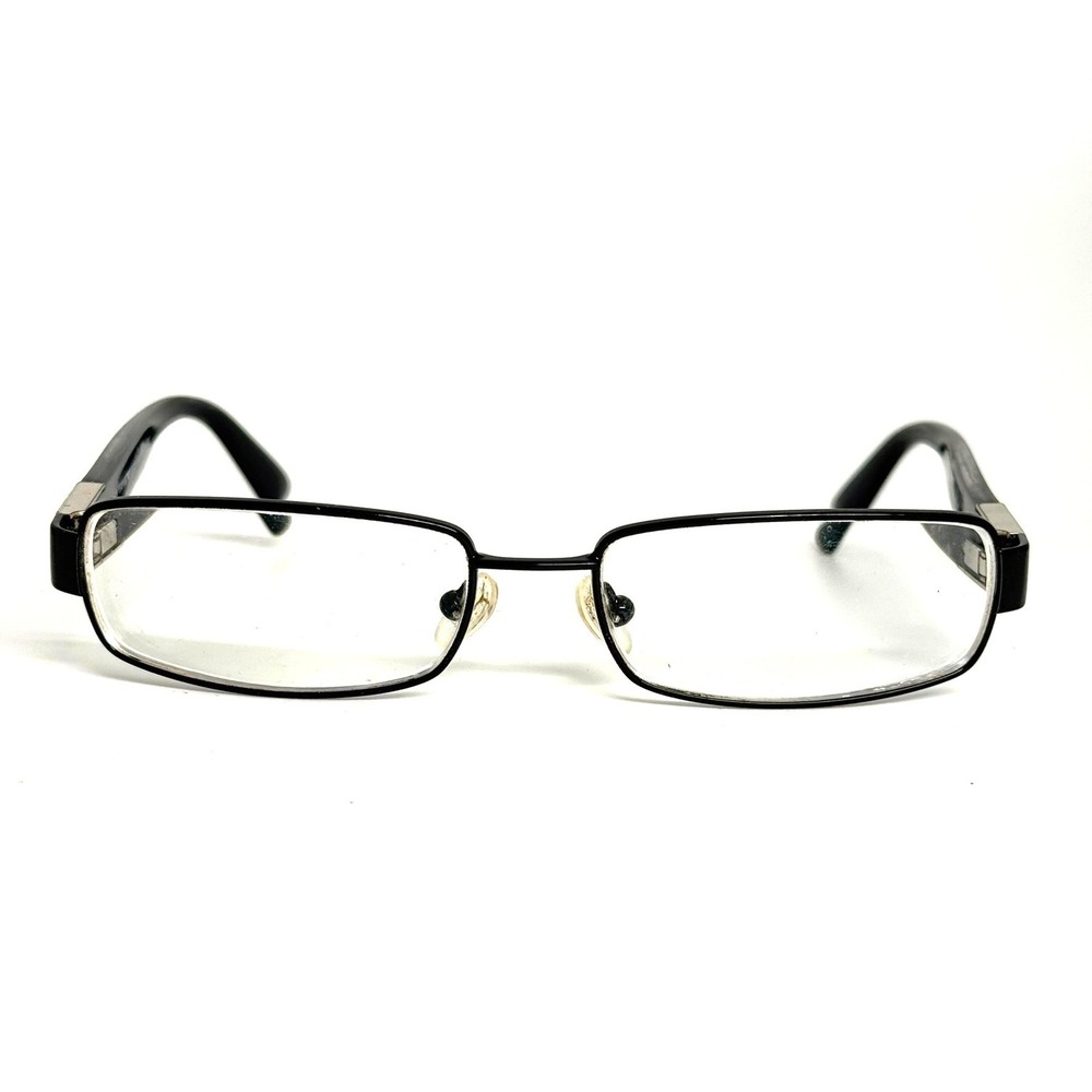 Emporio Armani Black Rectangular Eyeglasses Made in Italy EA 9240‎ Z40 Mens